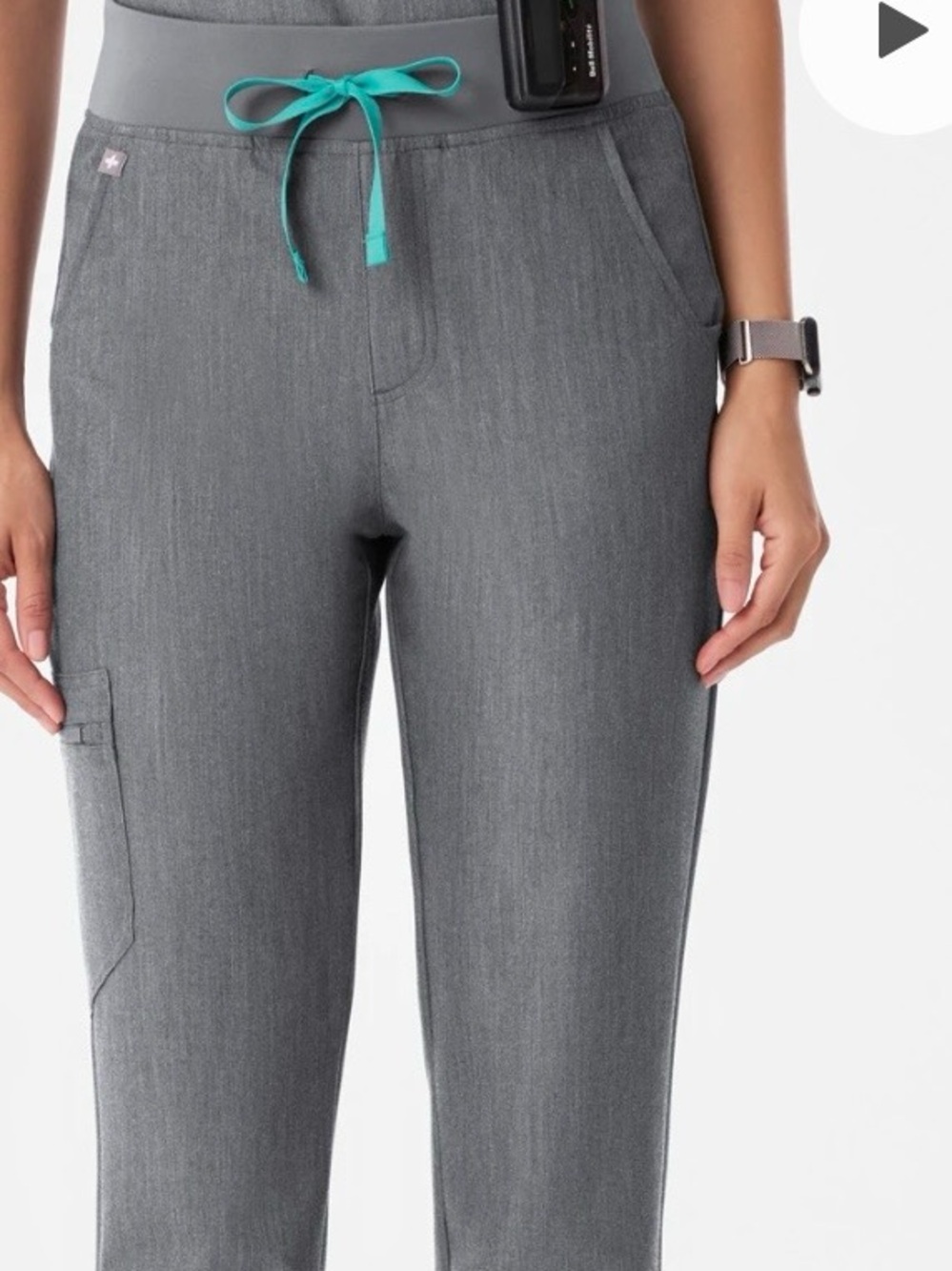 NWOT FIGS Zamora Jogger Scrub Pants Graphite Gray XL